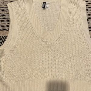 Knitted Cream Vest